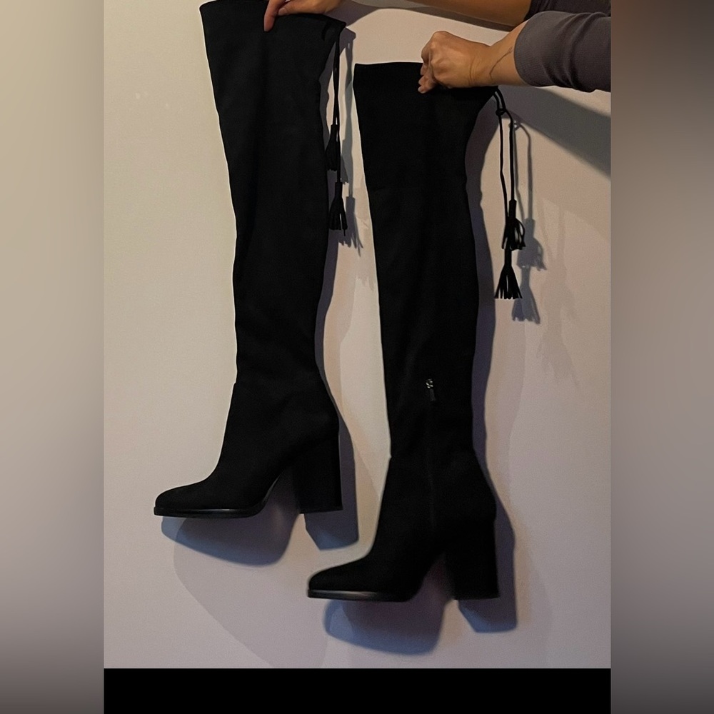 Marc Fisher Black Over-the-Knee Boots